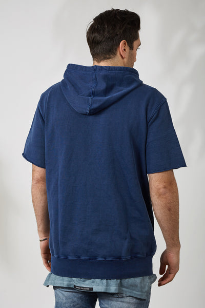 CHAMP HOOD SS TERRY - NVY