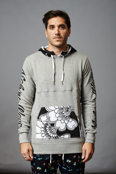 MAKING WAVES FLORALS FRENCH TERRY HOOD